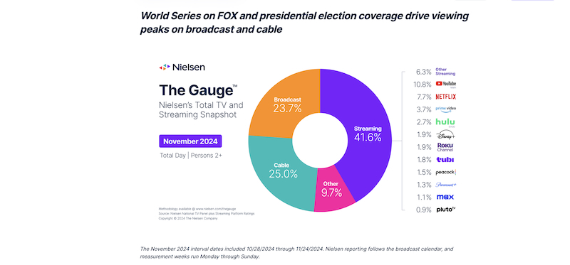 Nielsen's viewership pie